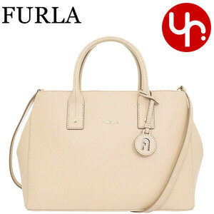 Furla Linda Leather Tote Bag ACERO Shoulder Strap Collection